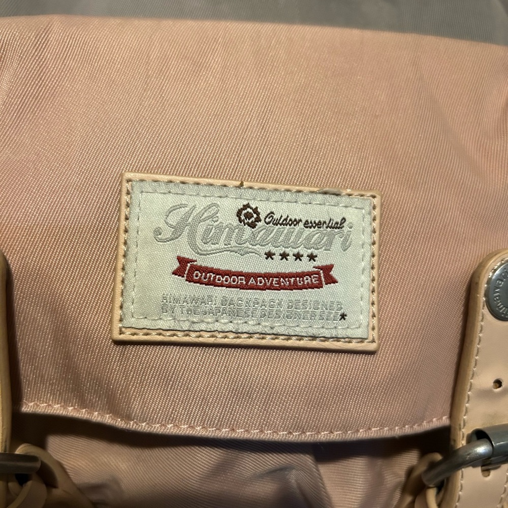 Himawari outdoor backpack in a pink and grey color (gently used)